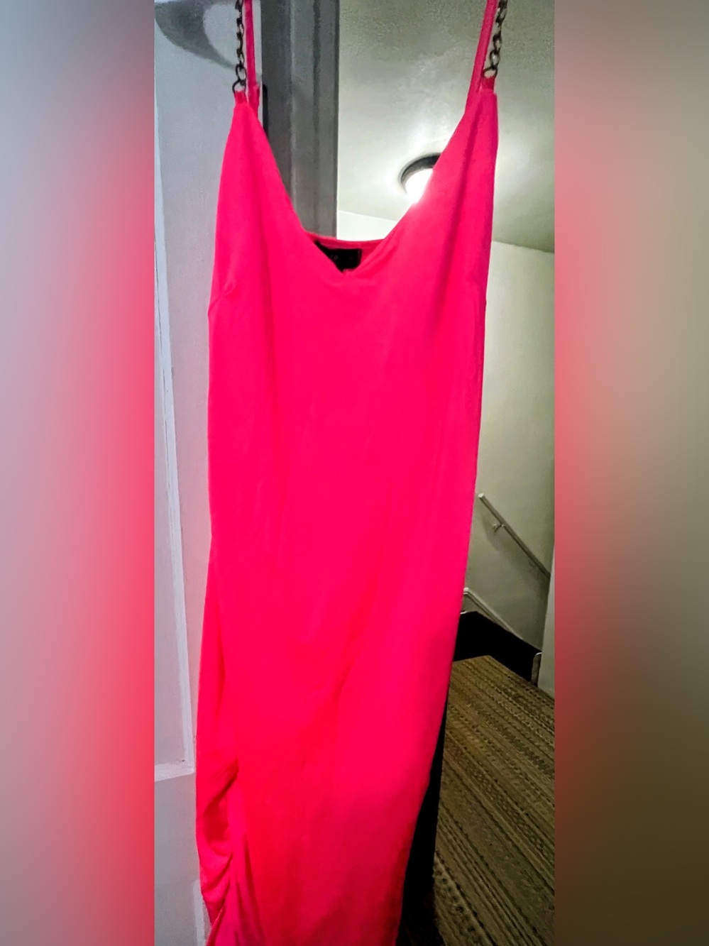 🌹4/50 Love Hot Pink dress with chain straps